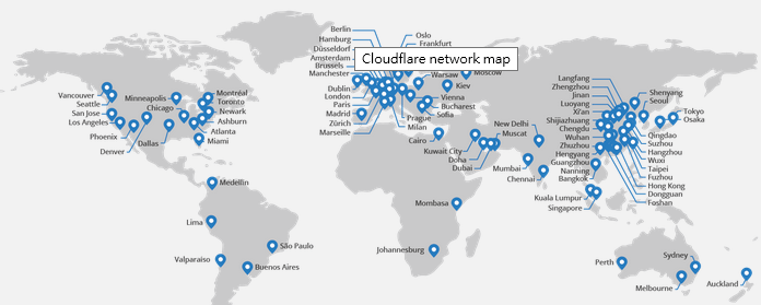 Cloudflare全球CDN內容傳遞網路