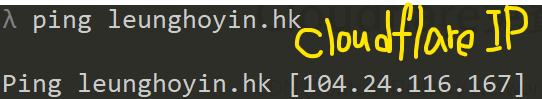 Cloudflare隱瞞了主機IP