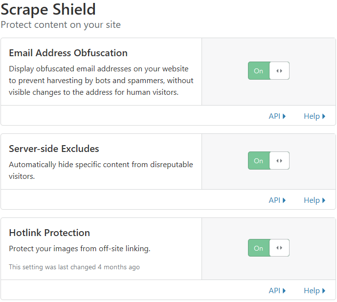 Cloudflare內容保護Scrape Shield